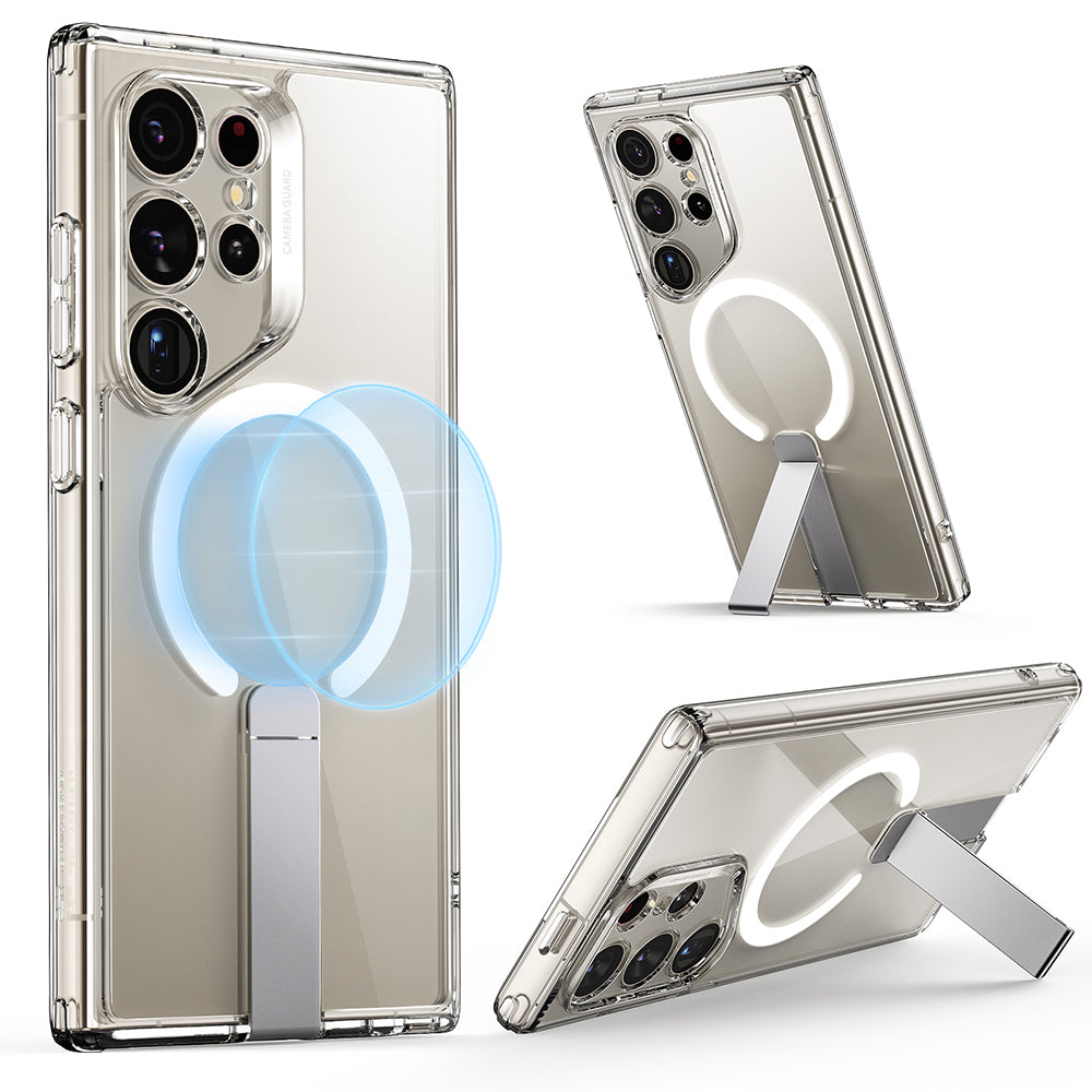 Funda MagSafe para Samsung Galaxy S24 Ultra S928, ESR, Boost Flickstand, Transparente