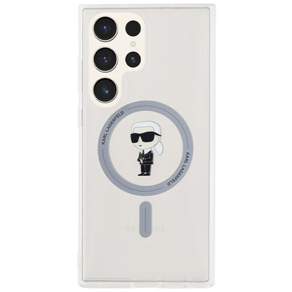 Funda MagSafe para Samsung Galaxy S24 Ultra S928, Karl Lagerfeld, IML Ikonik Karl, Transparente