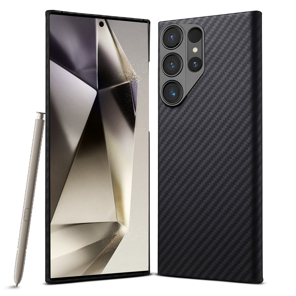 MagSafe Case for Samsung Galaxy S24 Ultra S928, Techsuit, Aramid Fiber, Black