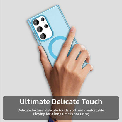 Funda MagSafe para Samsung Galaxy S24 Ultra S928, Techsuit, CandyCase, Azul