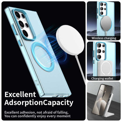 Funda MagSafe para Samsung Galaxy S24 Ultra S928, Techsuit, CandyCase, Azul
