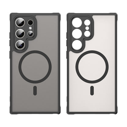 Funda MagSafe para Samsung Galaxy S24 Ultra S928, Techsuit, HaloFrost II, Negra