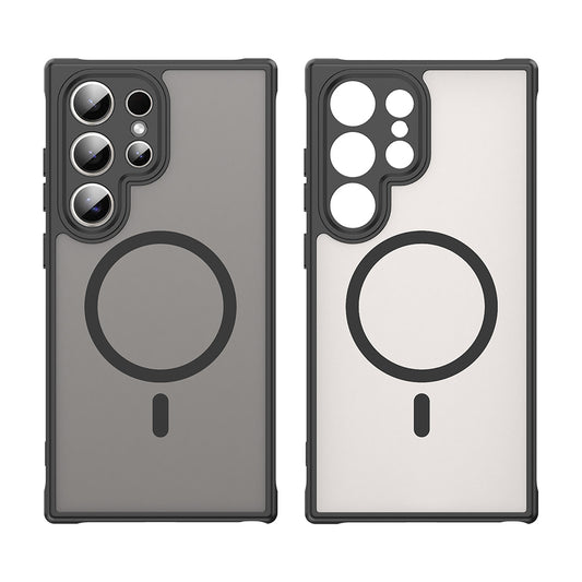 Funda MagSafe para Samsung Galaxy S24 Ultra S928, Techsuit, HaloFrost II, Negra