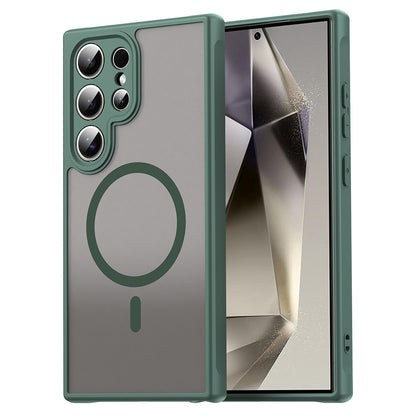 Funda MagSafe para Samsung Galaxy S24 Ultra S928, Techsuit, HaloFrost II, Verde