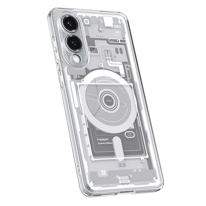 Funda MagSafe para Samsung Galaxy S25 Edge S937, Spigen, Ultra Hybrid Zero One, Blanca ACS09417