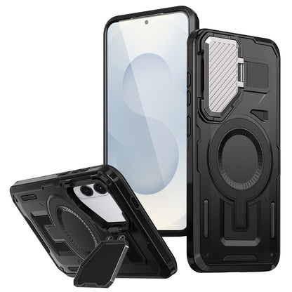 Funda MagSafe para Samsung Galaxy S25 Edge S937, Techsuit, CamVault, Negra
