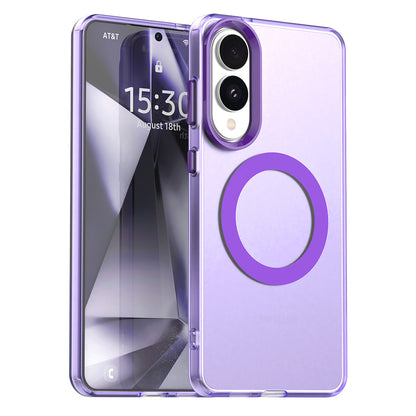 Funda MagSafe para Samsung Galaxy S25 Edge S937, Techsuit, CandyCase, Morado