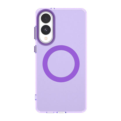 Funda MagSafe para Samsung Galaxy S25 Edge S937, Techsuit, CandyCase, Morado