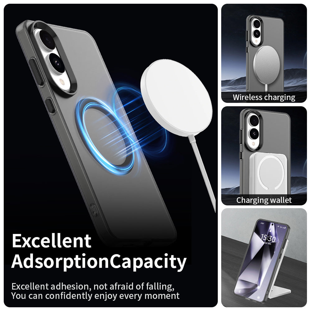 MagSafe Case for Samsung Galaxy S25 Edge S937, Techsuit, CandyCase, Black