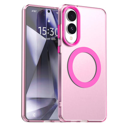 Funda MagSafe para Samsung Galaxy S25 Edge S937, Techsuit, CandyCase, Rosa