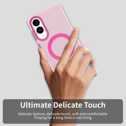 Funda MagSafe para Samsung Galaxy S25 Edge S937, Techsuit, CandyCase, Rosa