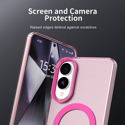 Funda MagSafe para Samsung Galaxy S25 Edge S937, Techsuit, CandyCase, Rosa