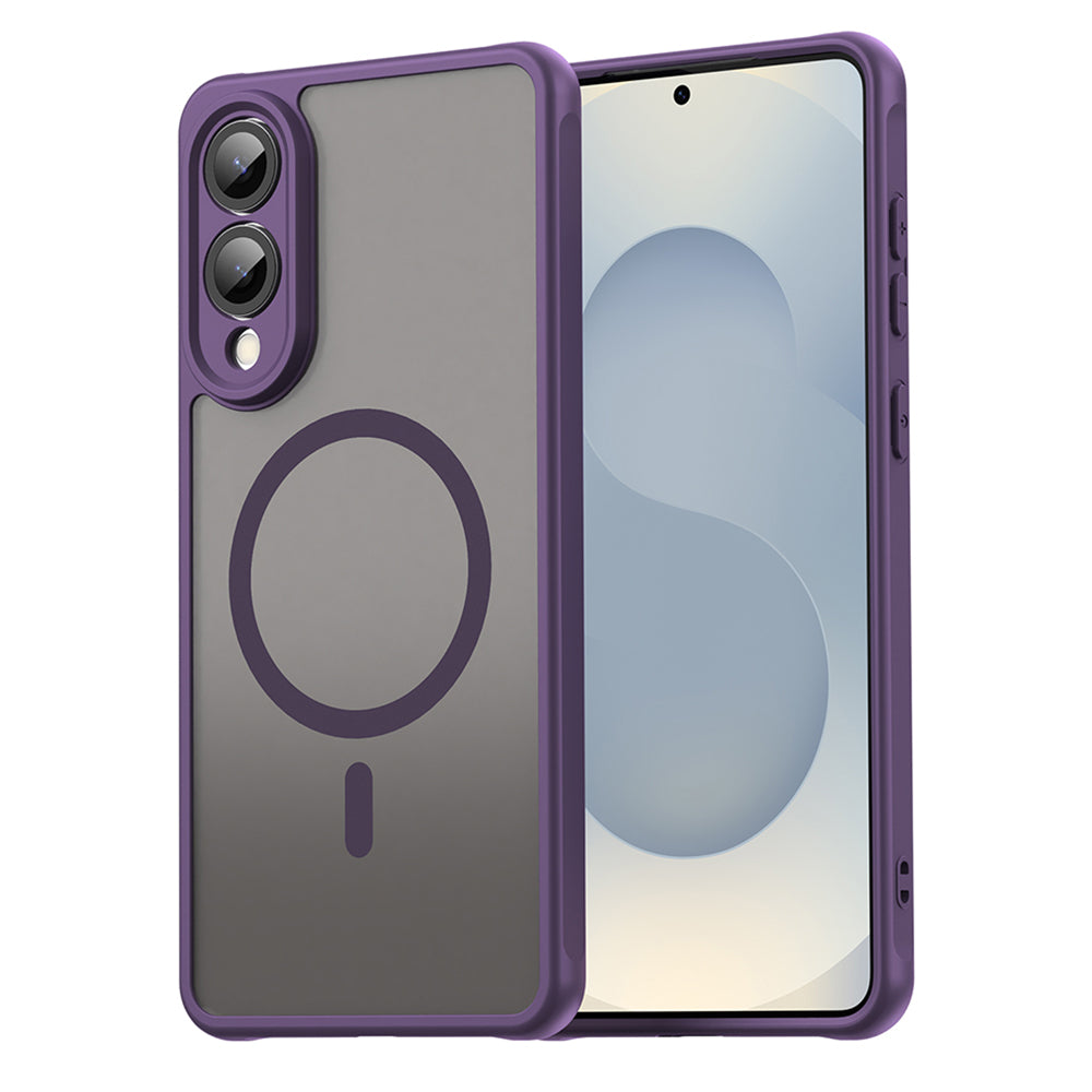 Funda MagSafe para Samsung Galaxy S25 Edge S937, Techsuit, HaloFrost II, Morado