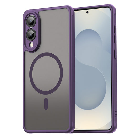 Funda MagSafe para Samsung Galaxy S25 Edge S937, Techsuit, HaloFrost II, Morado