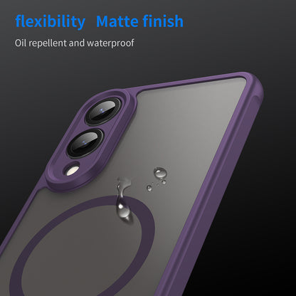 Funda MagSafe para Samsung Galaxy S25 Edge S937, Techsuit, HaloFrost II, Morado