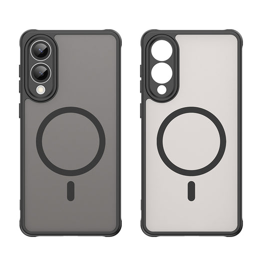 Funda MagSafe para Samsung Galaxy S25 Edge S937, Techsuit, HaloFrost II, Negra