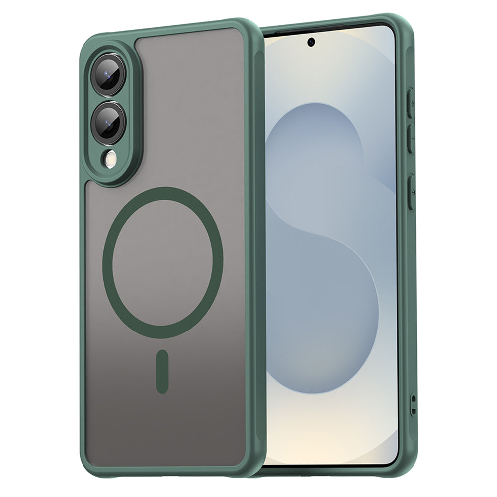 Funda MagSafe para Samsung Galaxy S25 Edge S937, Techsuit, HaloFrost II, Verde