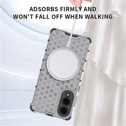 Funda MagSafe para Samsung Galaxy S25 Edge S937, Techsuit, HoneyComb Shield, Blanca