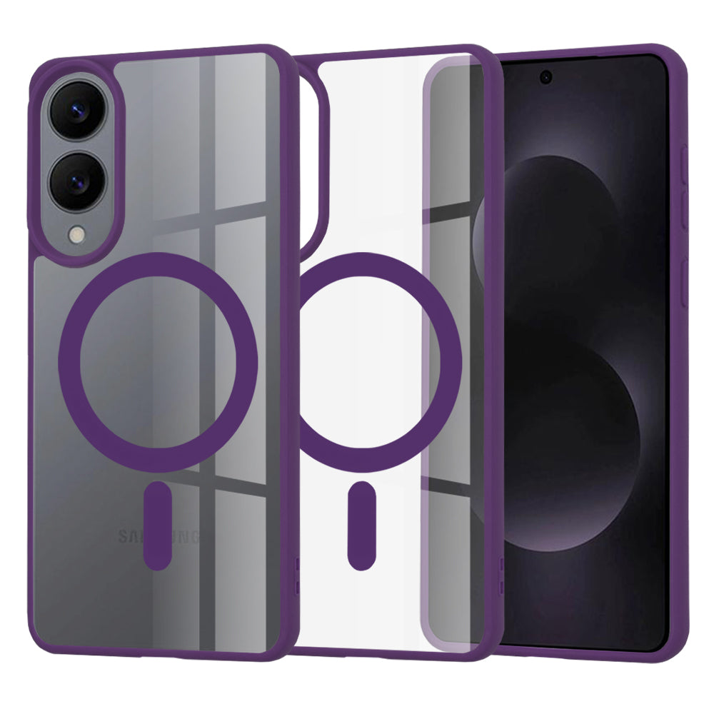 Funda MagSafe para Samsung Galaxy S25 Edge S937, Techsuit, Pro, Morado