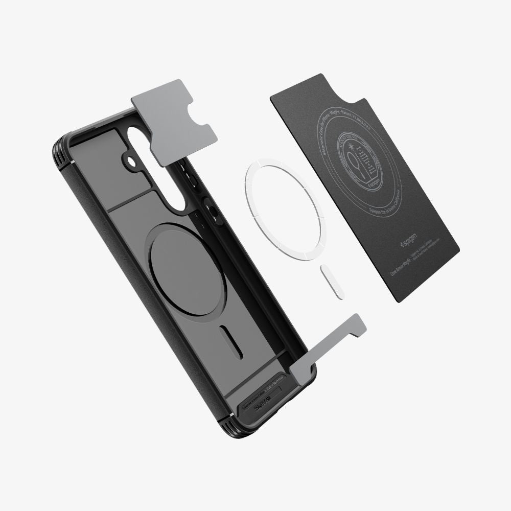 Funda MagSafe para Samsung Galaxy S25 FE, Spigen, Core Armor, Negra Mate ACS10021