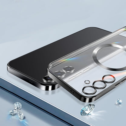 Funda MagSafe para Samsung Galaxy S25 FE, Techsuit, Luxury Crystal, Negra