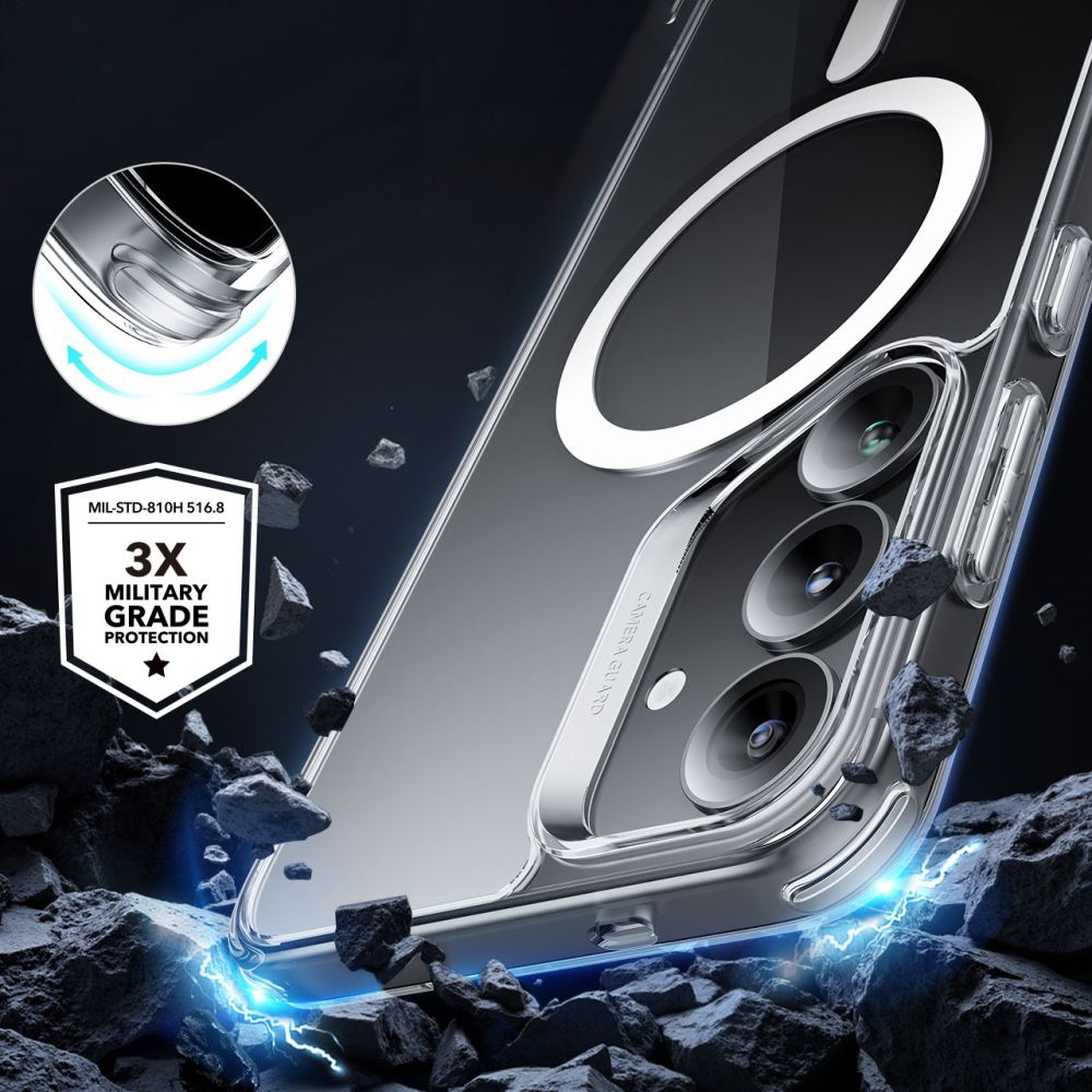 Funda MagSafe para Samsung Galaxy S25+ S936, ESR, Classic Hybrid, Transparente