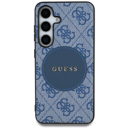 Funda MagSafe para Samsung Galaxy S25+ S936, Guess, 4G Circle Classic Logo, Azul