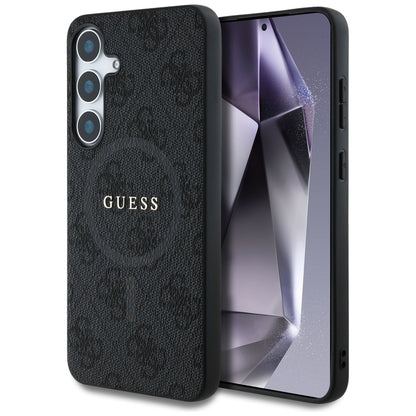 Funda MagSafe para Samsung Galaxy S25+ S936, Guess, 4G Ring Classic Logo, Negra