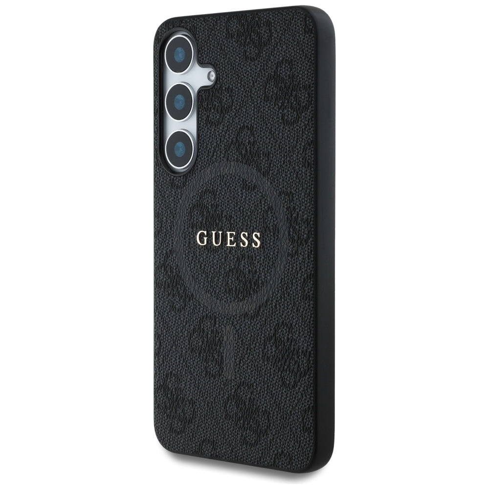 Funda MagSafe para Samsung Galaxy S25+ S936, Guess, 4G Ring Classic Logo, Negra