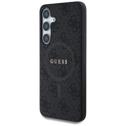 Funda MagSafe para Samsung Galaxy S25+ S936, Guess, 4G Ring Classic Logo, Negra