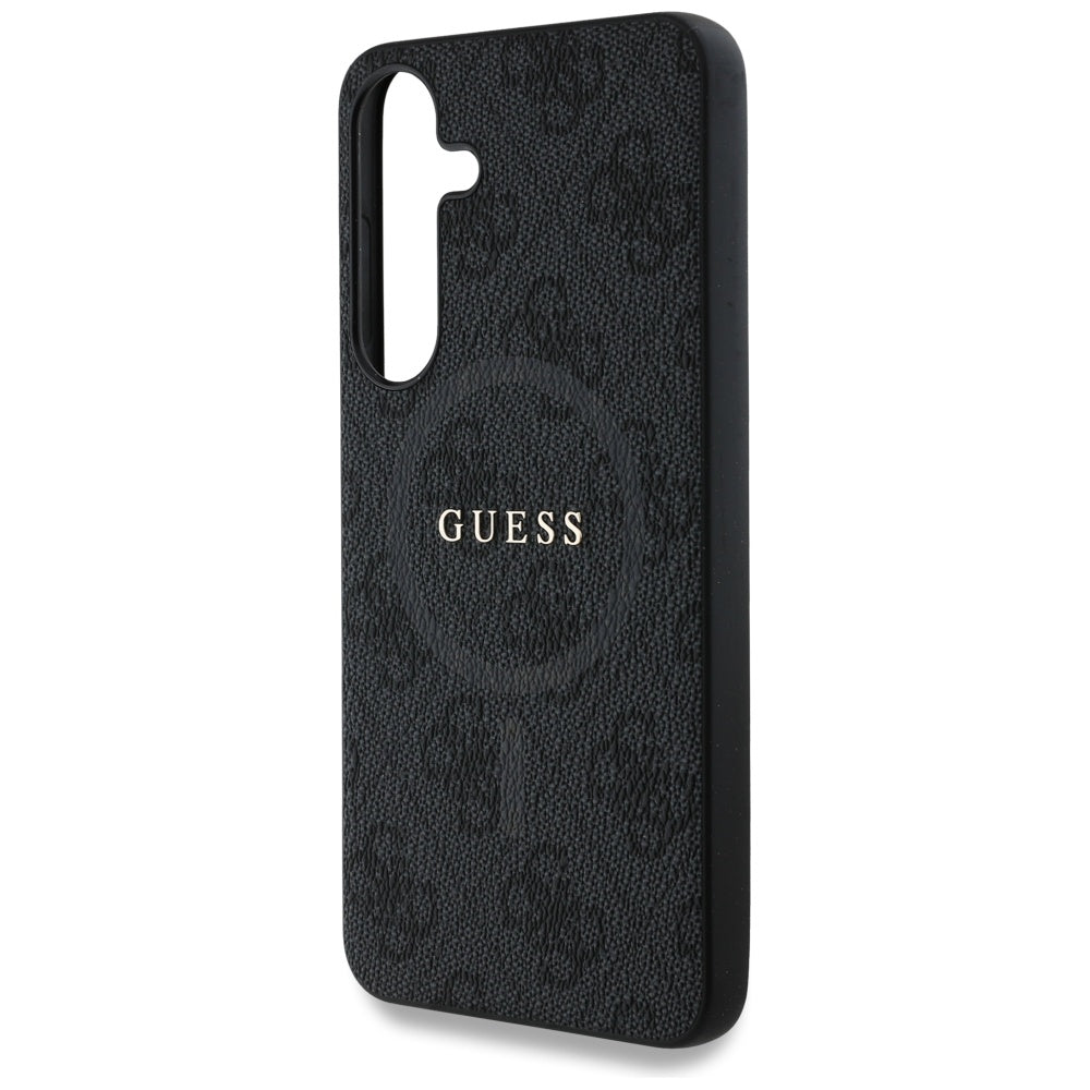 Funda MagSafe para Samsung Galaxy S25+ S936, Guess, 4G Ring Classic Logo, Negra