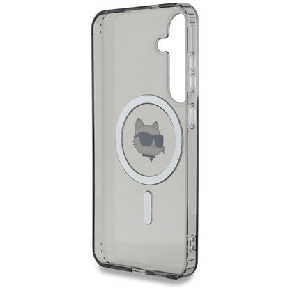Funda MagSafe para Samsung Galaxy S25+ S936, Karl Lagerfeld, IML Choupette's Head, Negra