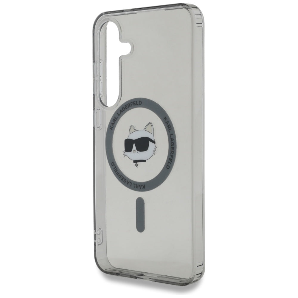 Funda MagSafe para Samsung Galaxy S25+ S936, Karl Lagerfeld, IML Choupette's Head, Negra