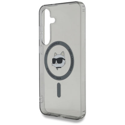 Funda MagSafe para Samsung Galaxy S25+ S936, Karl Lagerfeld, IML Choupette's Head, Negra