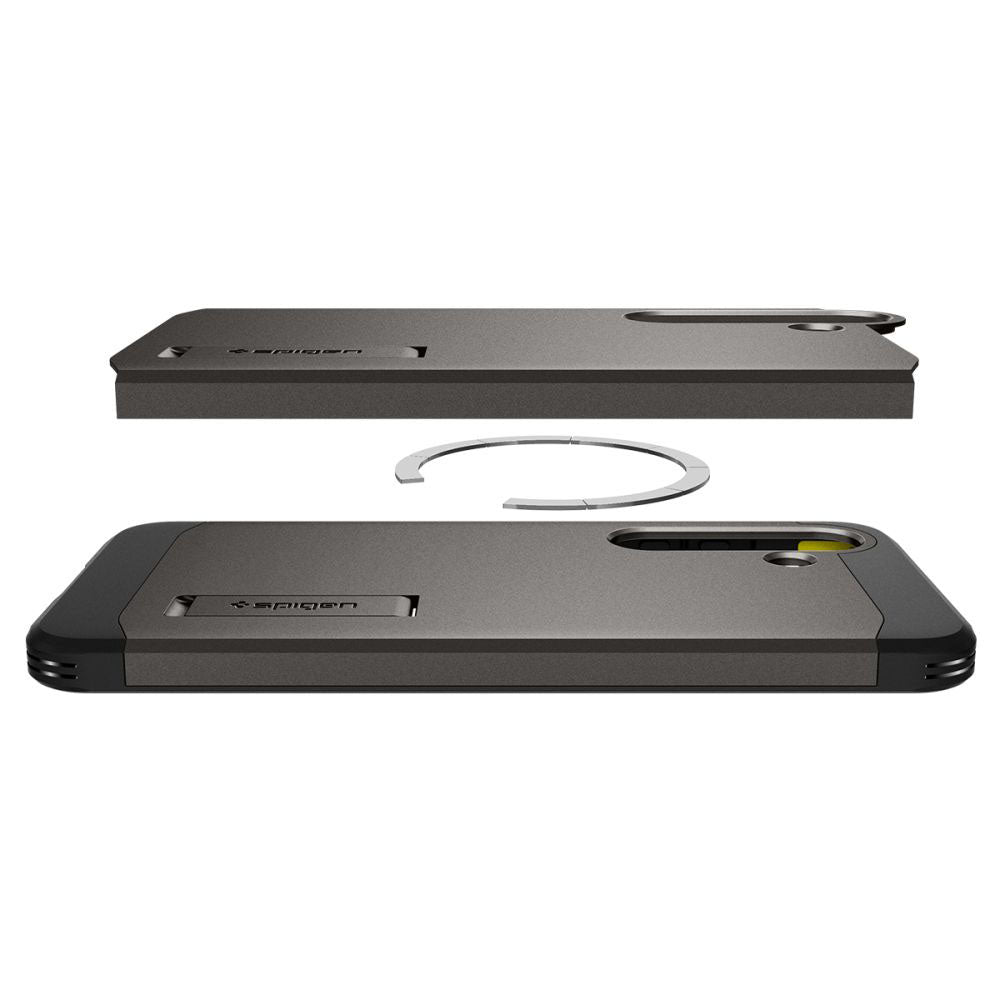 Funda MagSafe para Samsung Galaxy S25+ S936, Spigen, Tough Armor, Gris