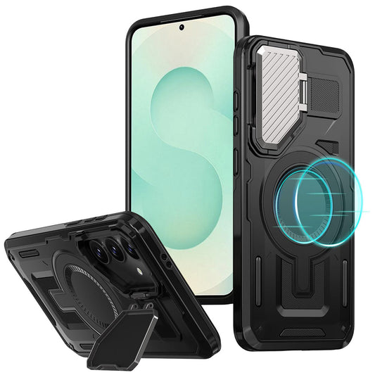Funda MagSafe para Samsung Galaxy S25+ S936, Techsuit, CamVault, Negra