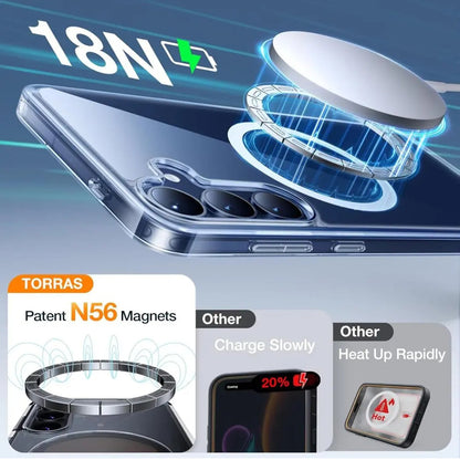 Funda MagSafe para Samsung Galaxy S25+ S936, Torras, Guardian, Transparente