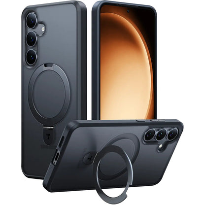 Funda MagSafe para Samsung Galaxy S25+ S936, Torras, Ostand, Negra