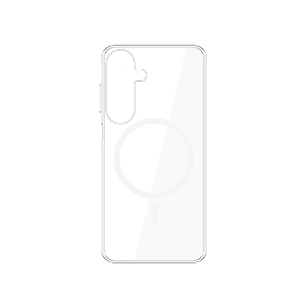 Funda MagSafe para Samsung Galaxy S25 S931, 3MK, Clear MagCase, Transparente
