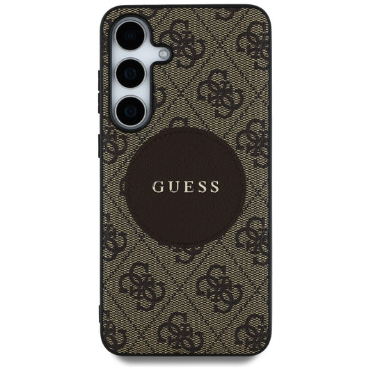 Funda MagSafe para Samsung Galaxy S25 S931, Guess, 4G Circle Classic Logo, Marrón