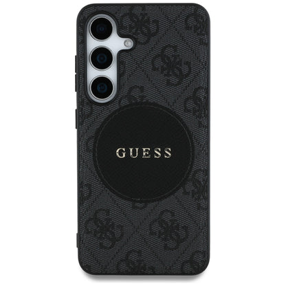 Funda MagSafe para Samsung Galaxy S25 S931, Guess, 4G Circle Classic Logo, Negra