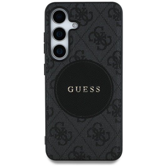Funda MagSafe para Samsung Galaxy S25 S931, Guess, 4G Circle Classic Logo, Negra