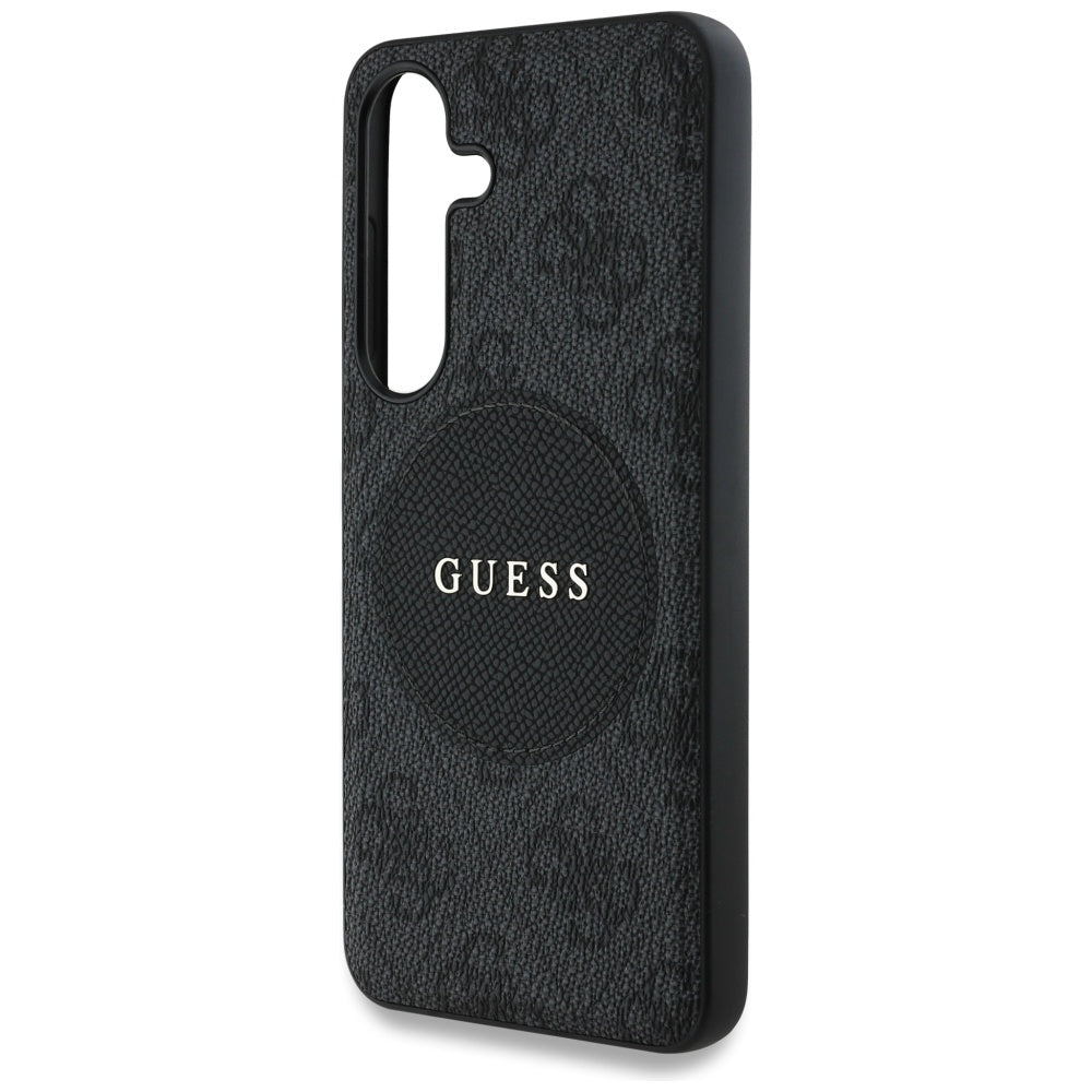 Funda MagSafe para Samsung Galaxy S25 S931, Guess, 4G Circle Classic Logo, Negra
