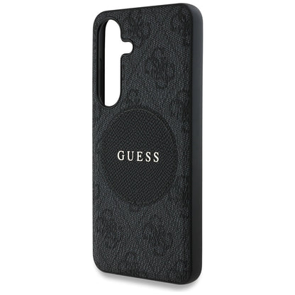 Funda MagSafe para Samsung Galaxy S25 S931, Guess, 4G Circle Classic Logo, Negra