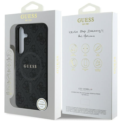 Funda MagSafe para Samsung Galaxy S25 S931, Guess, 4G Ring Classic Logo, Negra