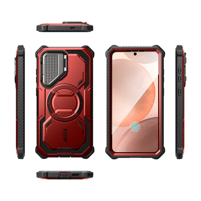 Funda MagSafe para Samsung Galaxy S25 S931, i-Blason, ArmorBox, Roja