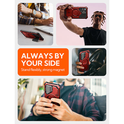 Funda MagSafe para Samsung Galaxy S25 S931, i-Blason, ArmorBox, Roja