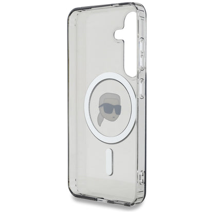 Funda MagSafe para Samsung Galaxy S25 S931, Karl Lagerfeld, IML Karl's Head, Negra