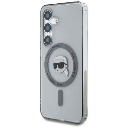 Funda MagSafe para Samsung Galaxy S25 S931, Karl Lagerfeld, IML Karl's Head, Negra