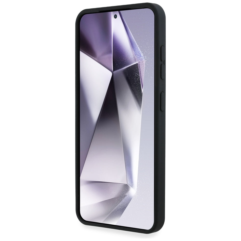 Funda MagSafe para Samsung Galaxy S25 S931, Karl Lagerfeld, Silicone Double Heads, Negra